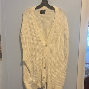 Croft & Barrow Men's Cream Cardigan Sweater